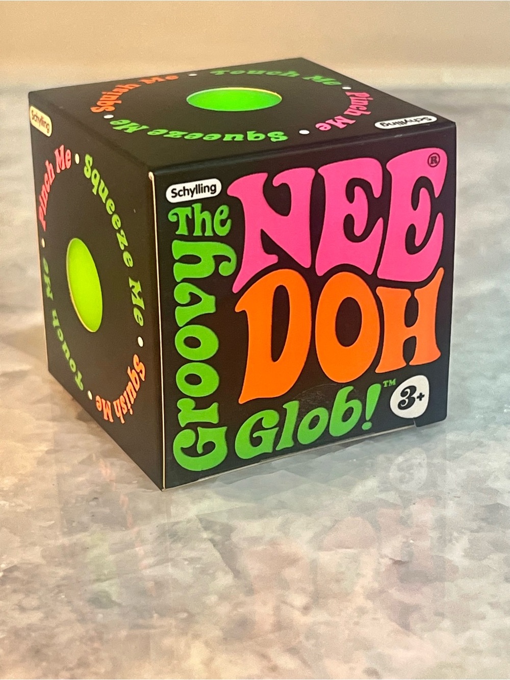 Nee Doh Groovy Glob Kids Squishy Toy Green